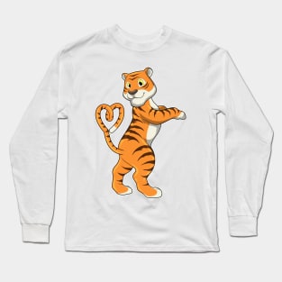 Tiger with Heart Long Sleeve T-Shirt